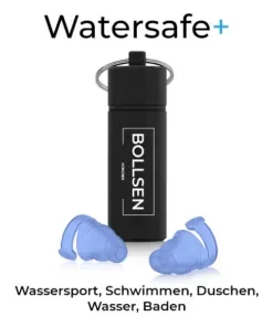 BOLLSEN Gehörschutz Watersafe+ - Wassersport, Schwimmen, Duschen, Wasser, Baden